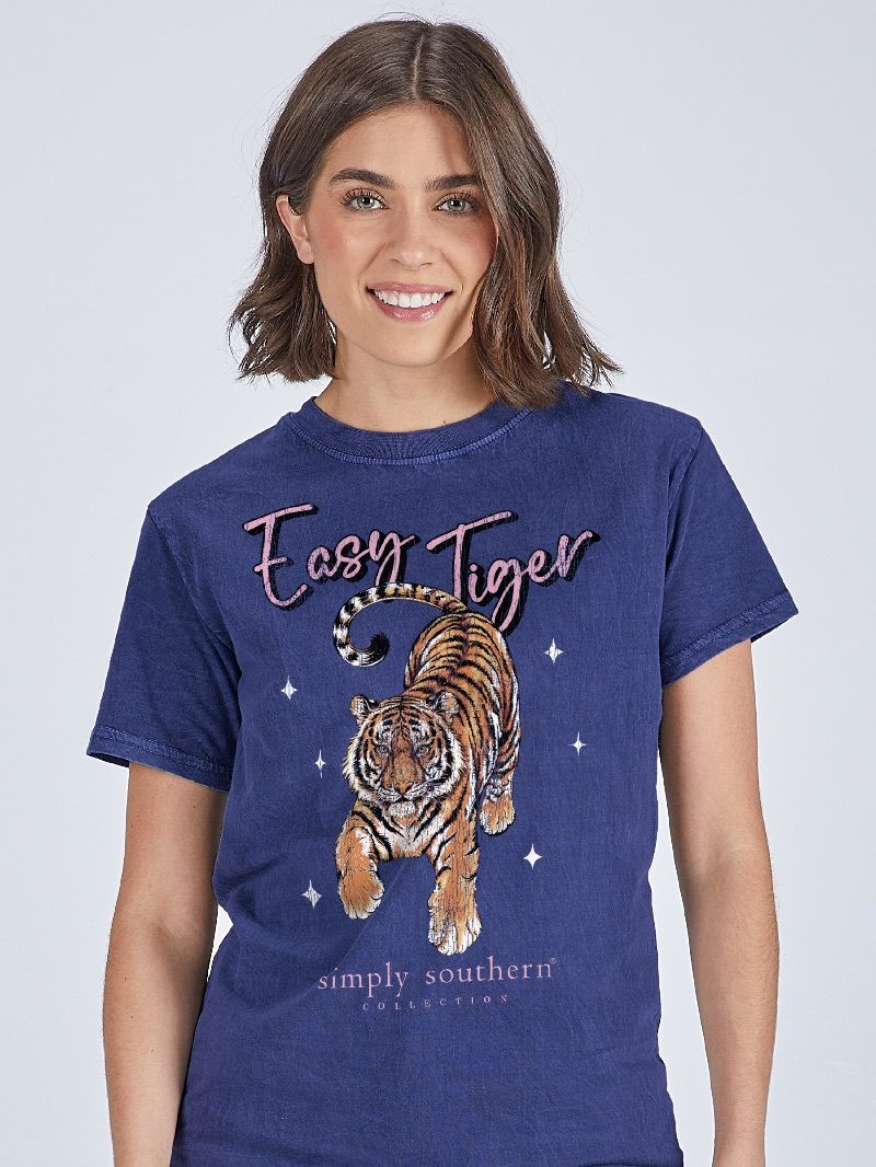 ESSAY エッセイ TIGER SHIRT タイガー サイズ3 ネイビー SS-EASYTIGER-WSHNAVY - Simply Southern