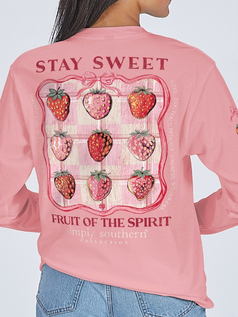 トップス house on the hill S/S Tee (Pink) 80 YTH-LS-STAYSWT-TEAROSE - Simply Southern