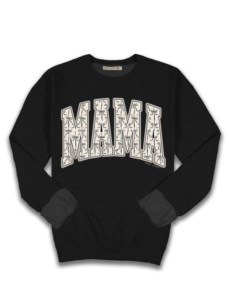 CREW-MAMA-BLACK - Simply Southern