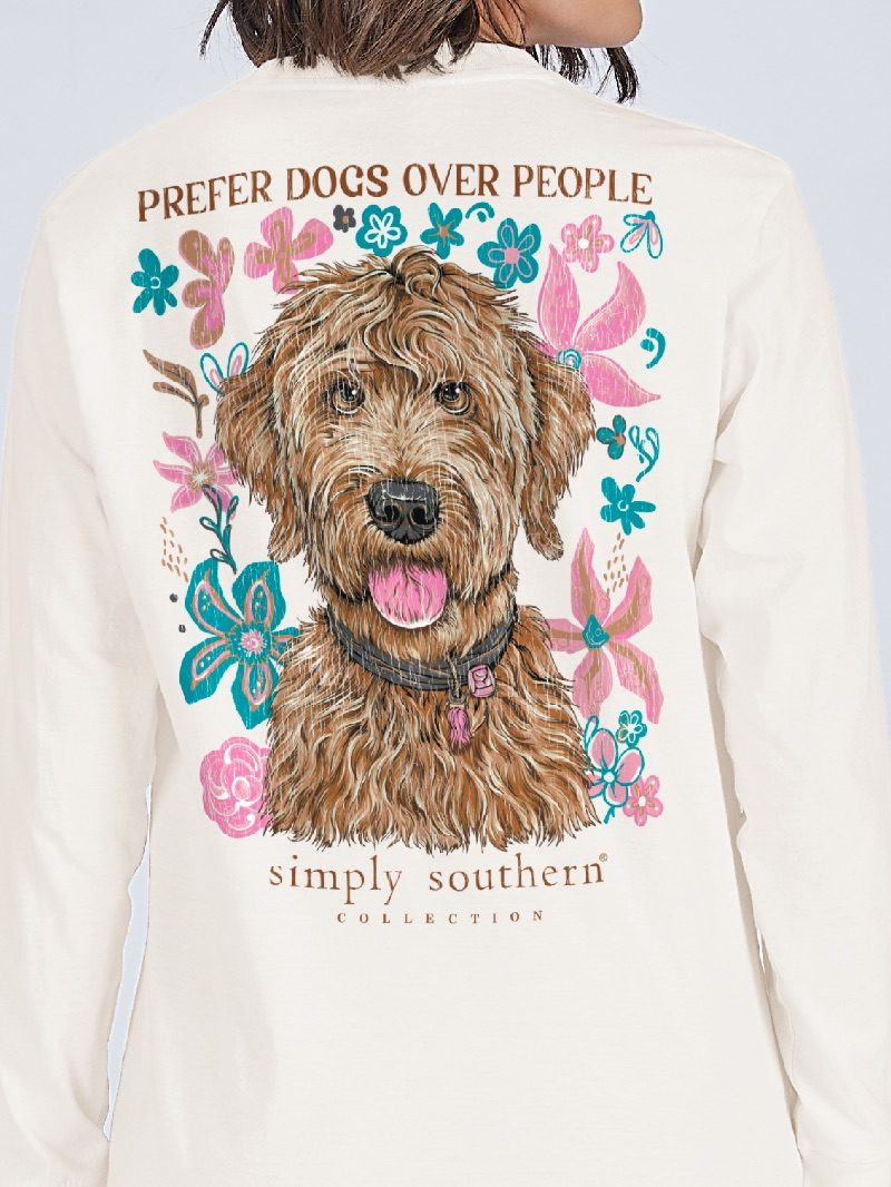 YTH-LS-DOGPEOPLE-LINEN - Simply Southern