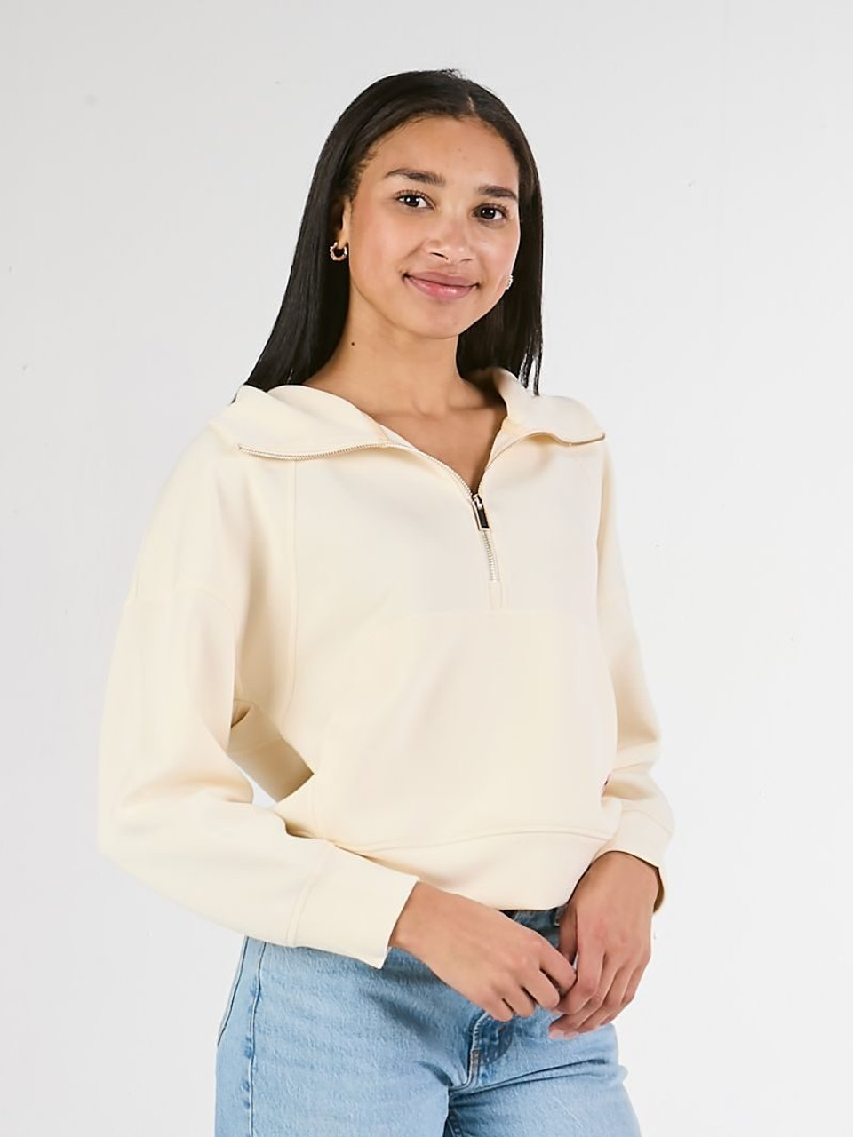 0225-HALFZIP-RGLN-PEARL - Simply Southern