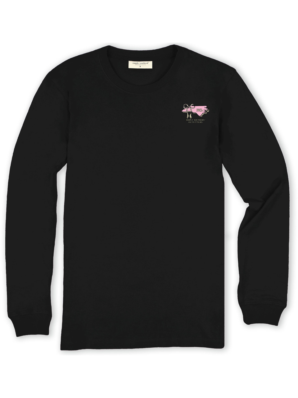 YTH-LS-STATE-NC-BLK - Simply Southern