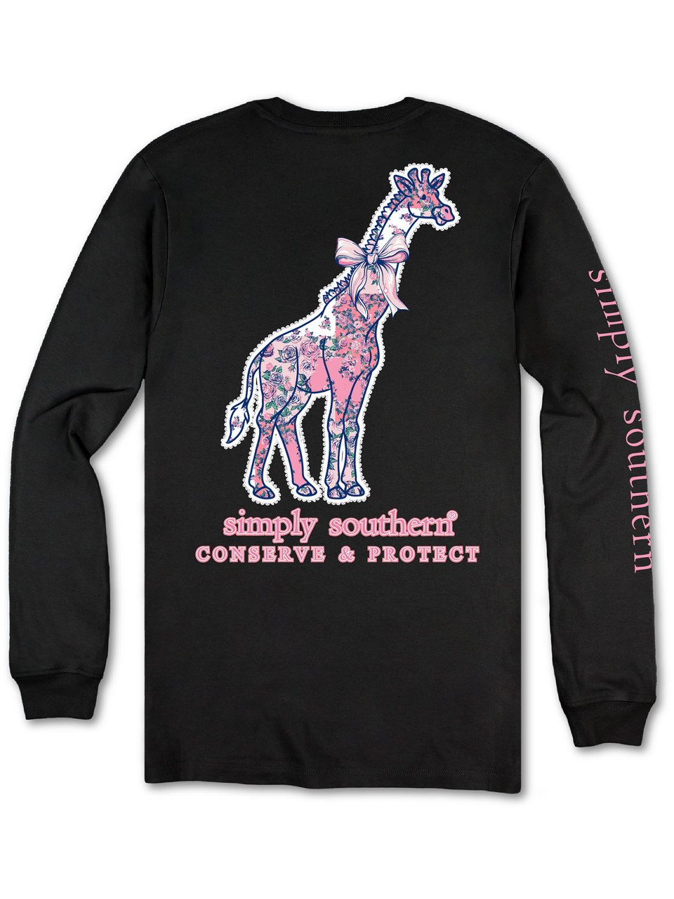 LS-TRACKGF1-FLR-BLK - Simply Southern