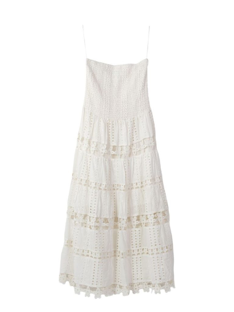 alfani white lace dress Celie Crochet Lace Mini Dress