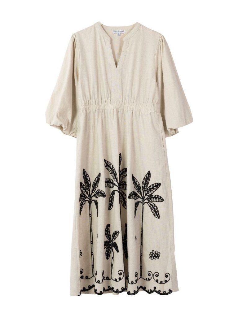 amazon white linen dress LONG WHITE LINEN DRESS main image 0