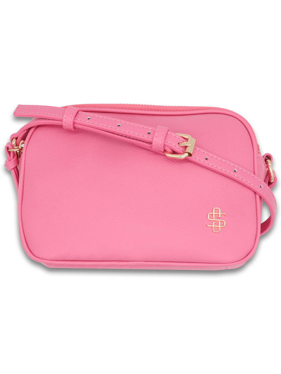 0126-BAG-LTHR-VGN-CRS-PINK - Simply Southern