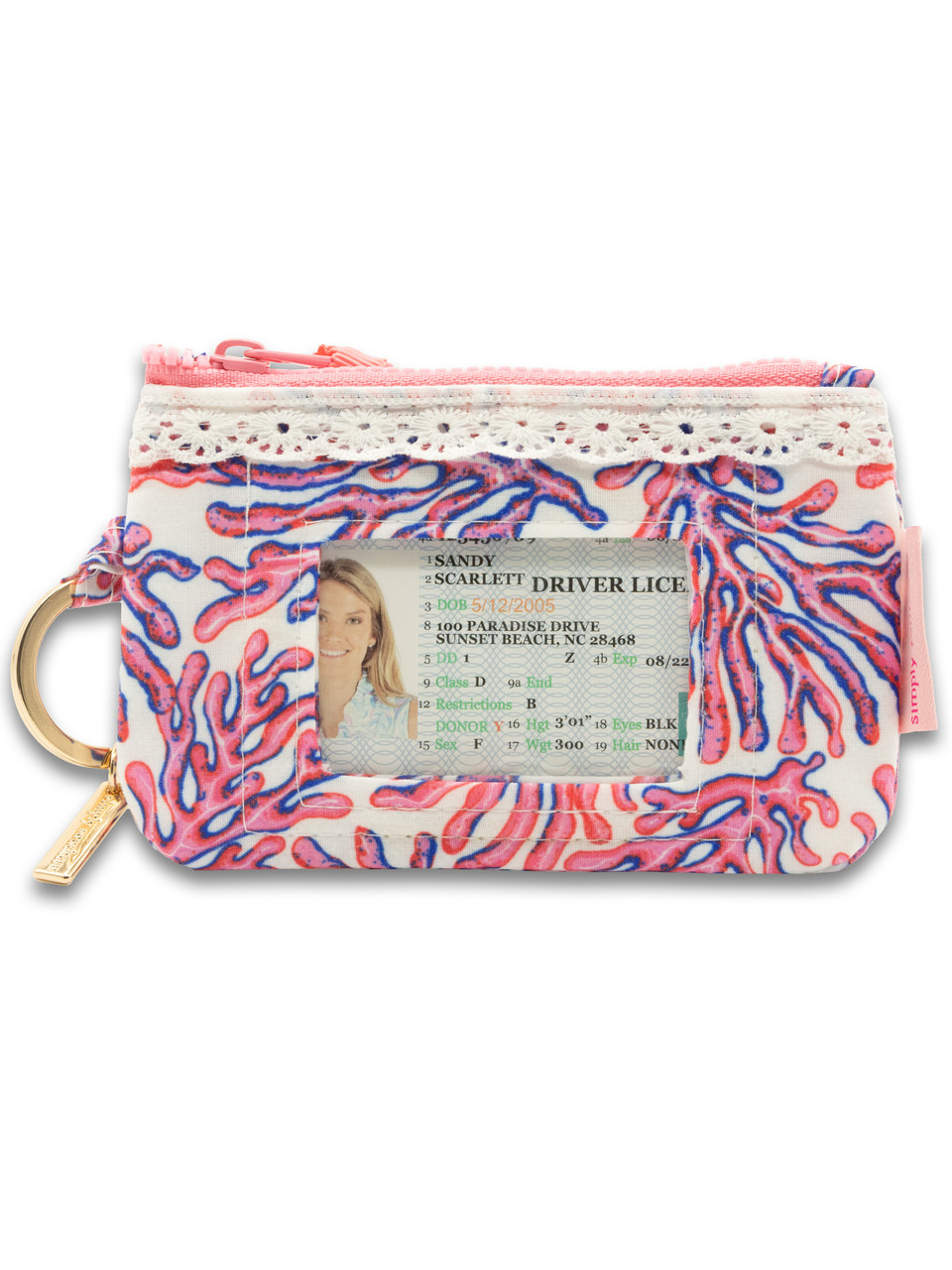 0126-BAG-IDWLT-LACE-CORAL - Simply Southern