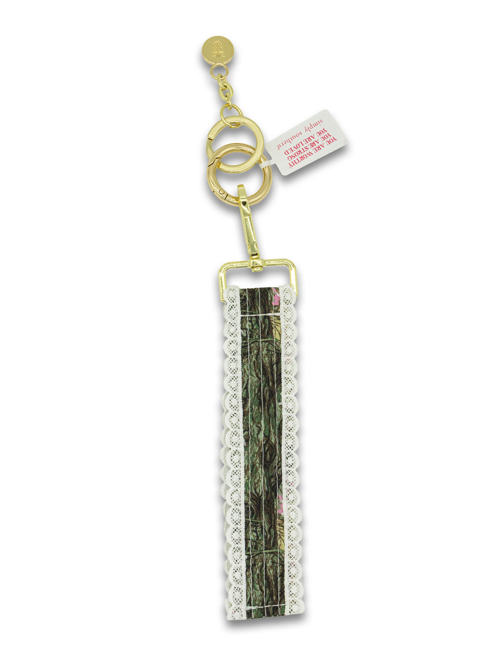 0126-KEYFOB-LACE-PNKCAMO - Simply Southern