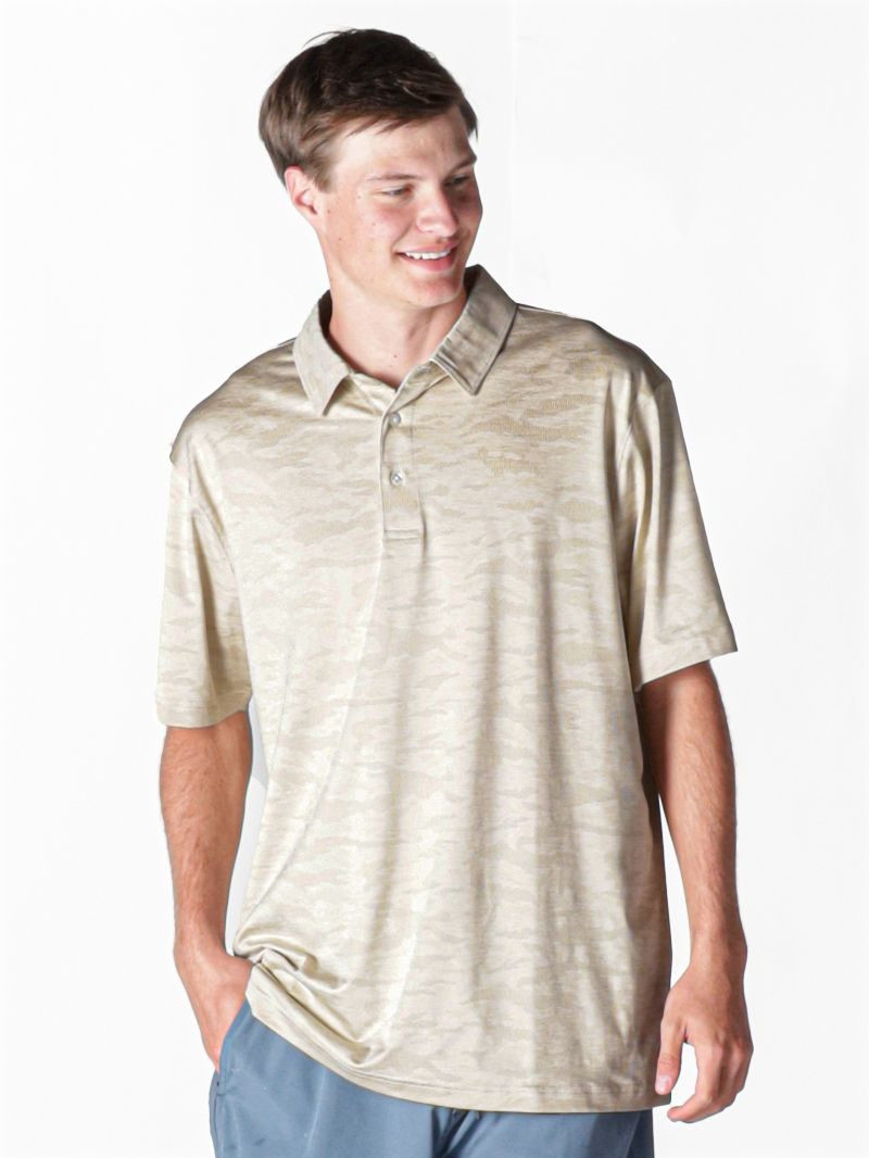 0126-MN-POLO-JCQ-BEIGE - Simply Southern