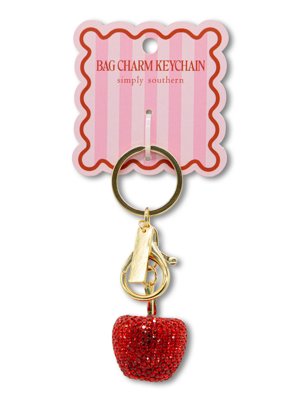 0126-BAG-CHARM-JWL-APLGLTZ - Simply Southern