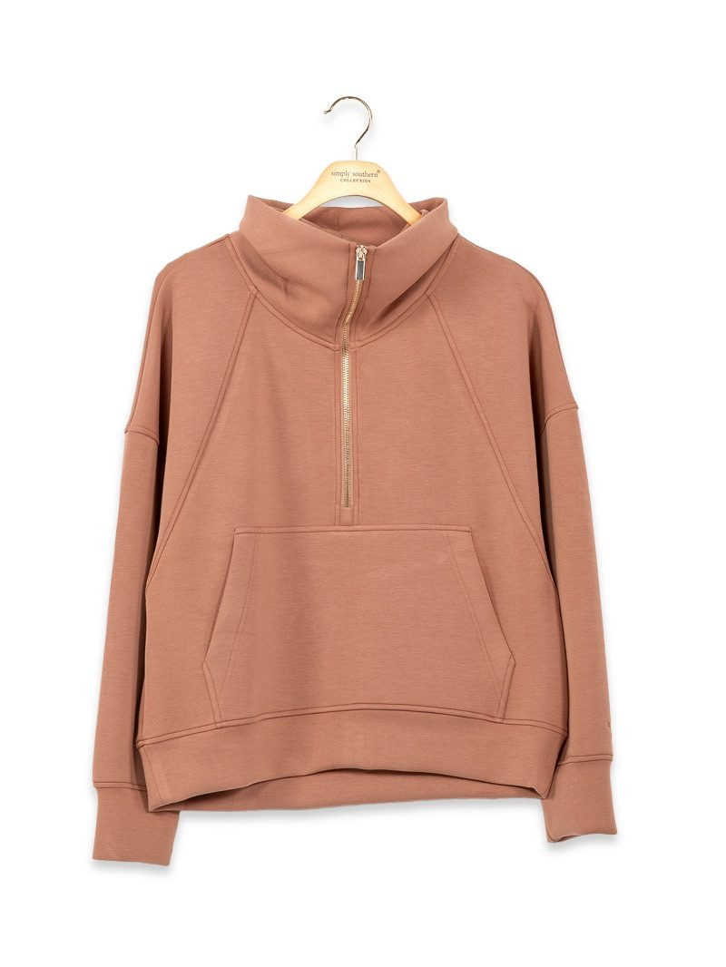 0226-PULL-LNG-ZIP-MOCHA - Simply Southern
