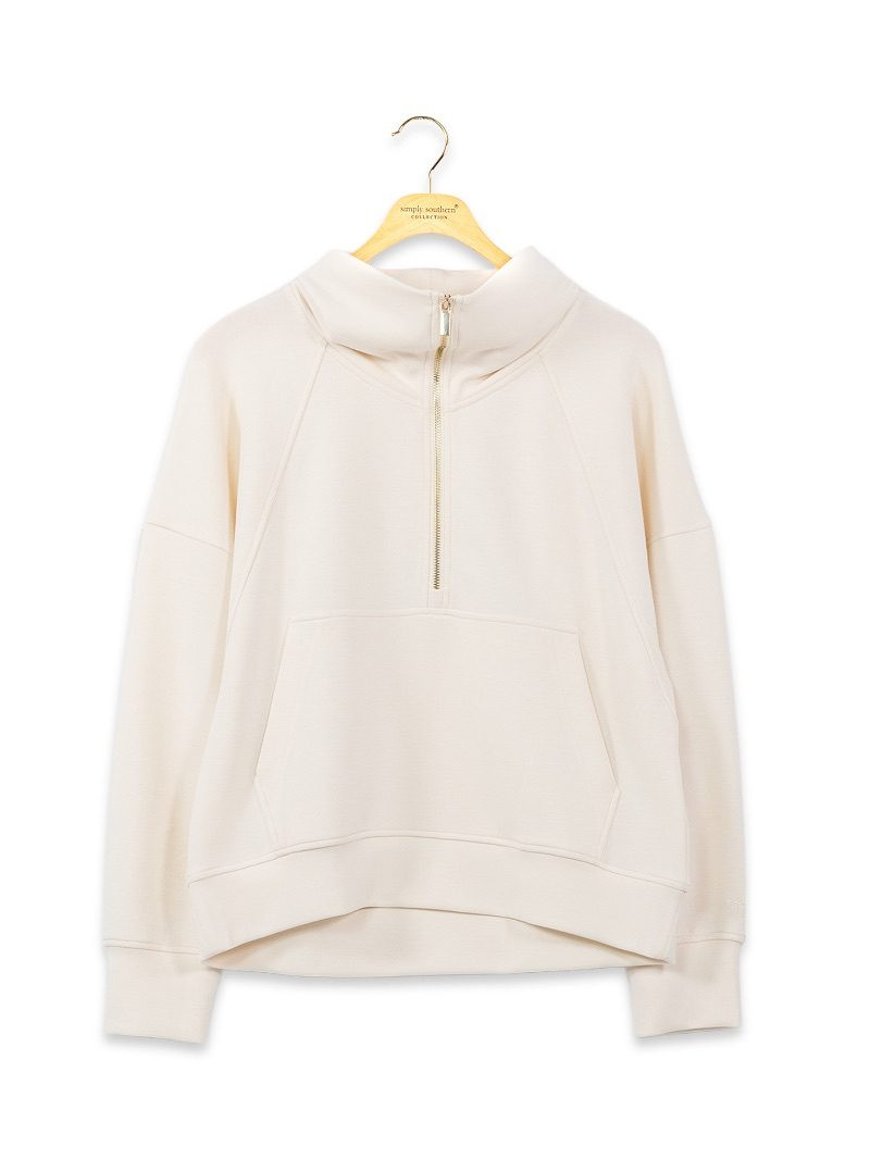0226-PULL-LNG-ZIP-IVORY - Simply Southern