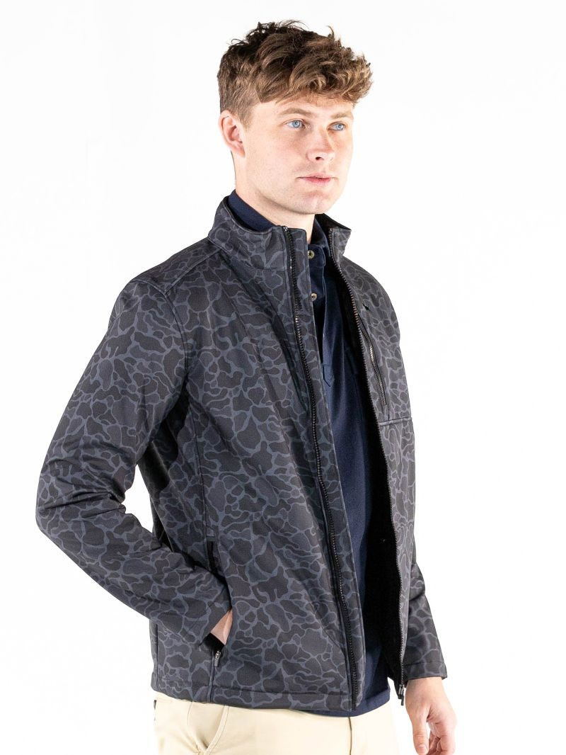 PHENOMENON ブラックキルティングジャケット XXL 0226-MN-JKT-FLXSHL-BKCAMO - Simply Southern