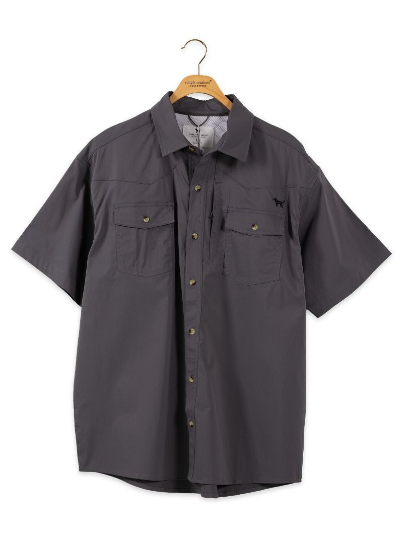 0226-MN-TOP-DRY-SS-GRAY - Simply Southern