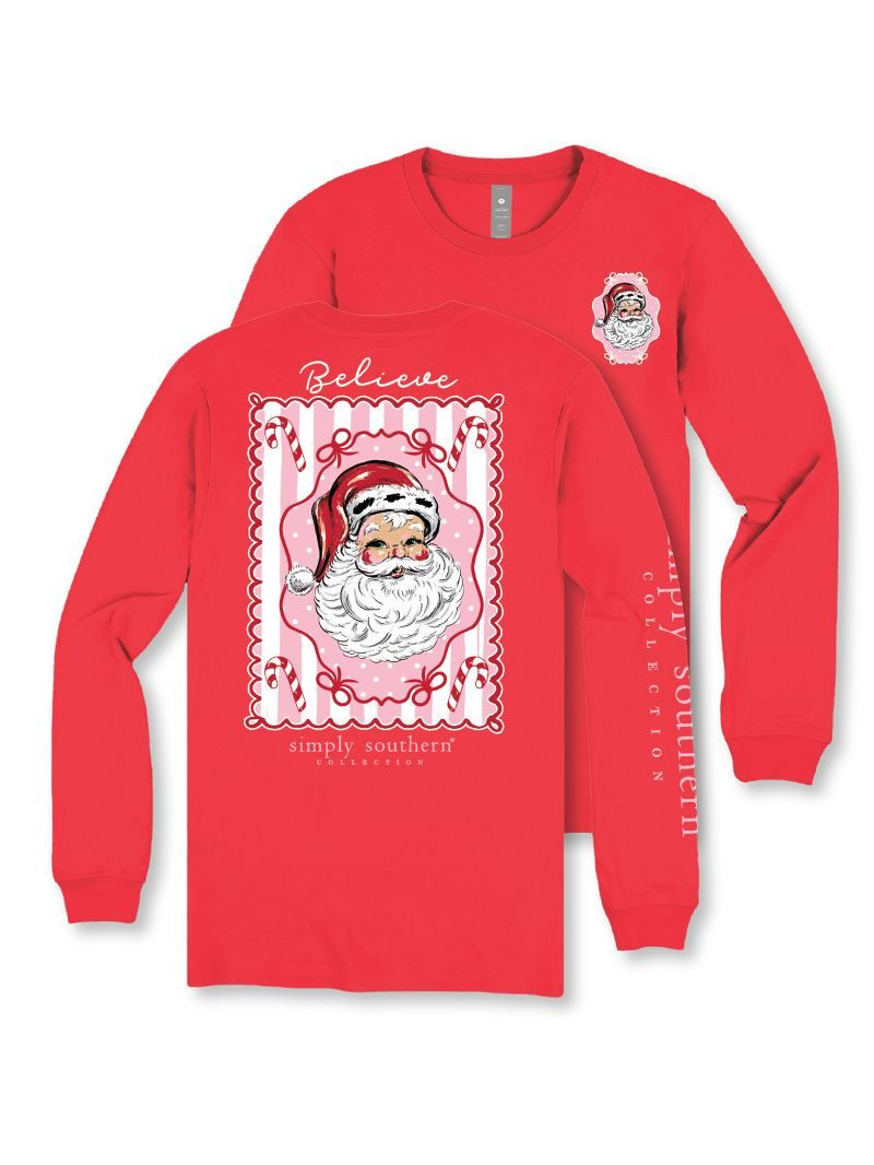 YTH-LS-CQTSANTA-RED - Simply Southern