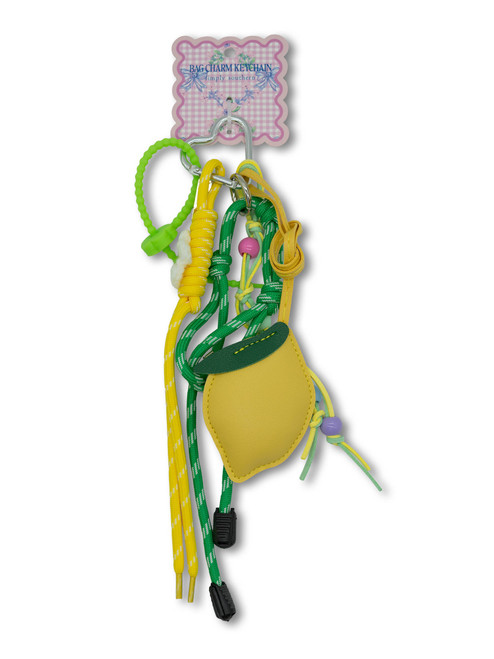 0126-BAG-CHARM-FRUIT-YLWGRN