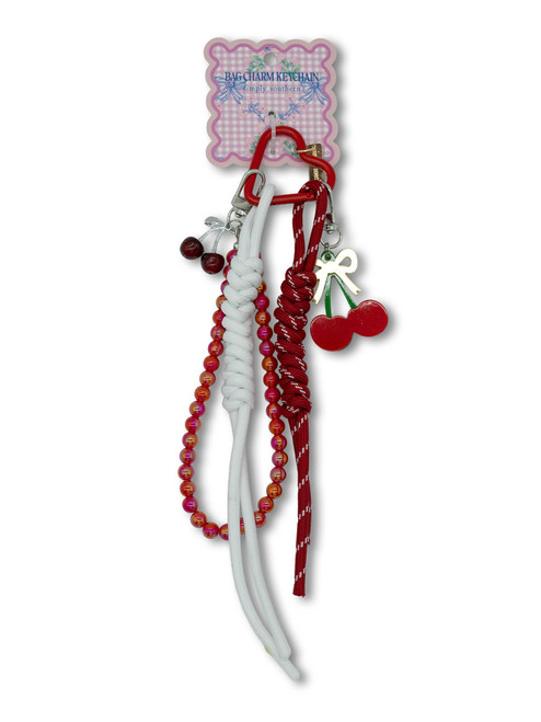 0126-BAG-CHARM-FRUIT-DKRED