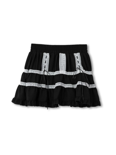 0126-SKRT-LACE-TIER-BLK