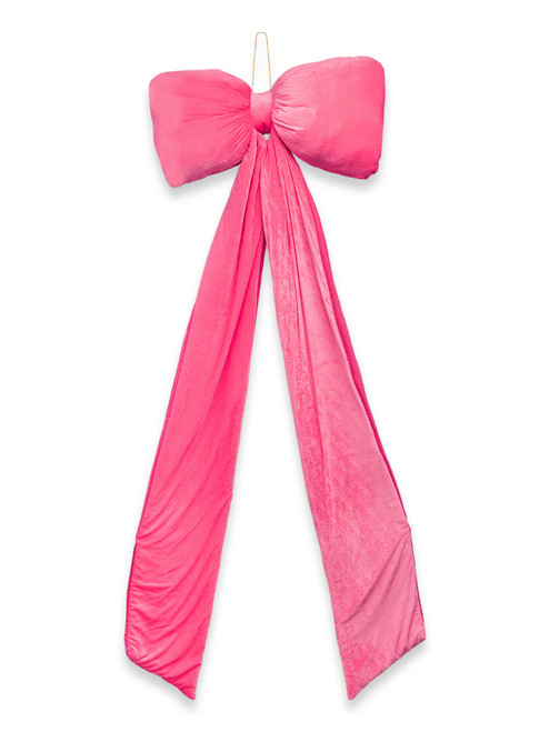 0226-DECOR-BOW-GNT-HOL-PINK