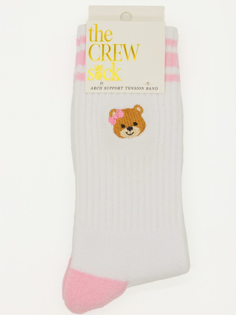 0225-SOCK-CRW-EMB-BEAR 0225-SOCK-CRW-EMB-BEAR