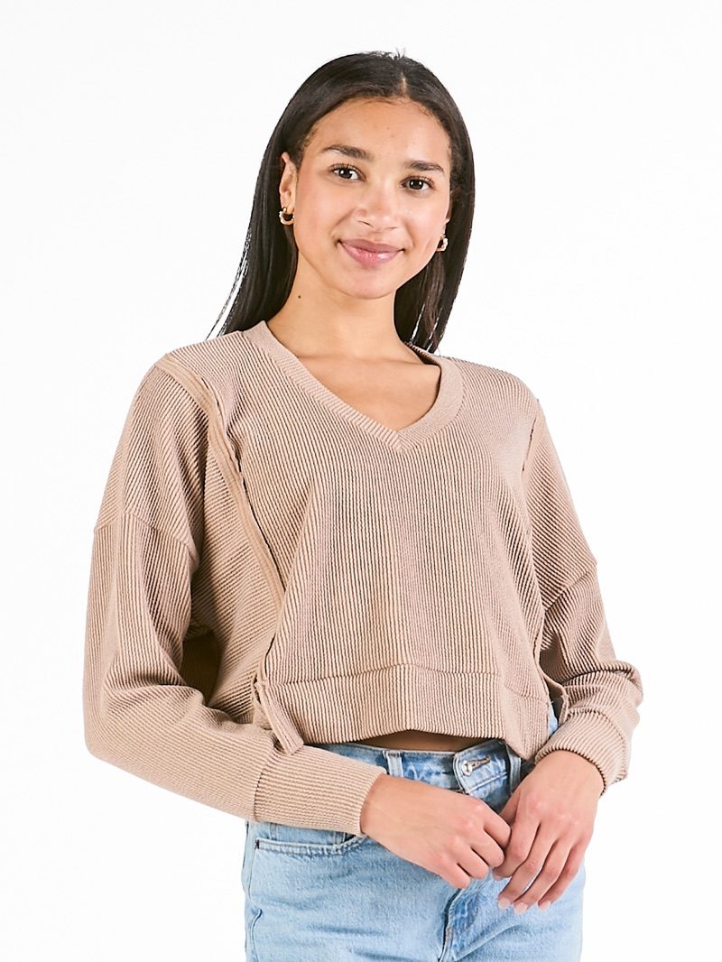 0225-TOP-KNT-AMBER-UMBER - Simply Southern