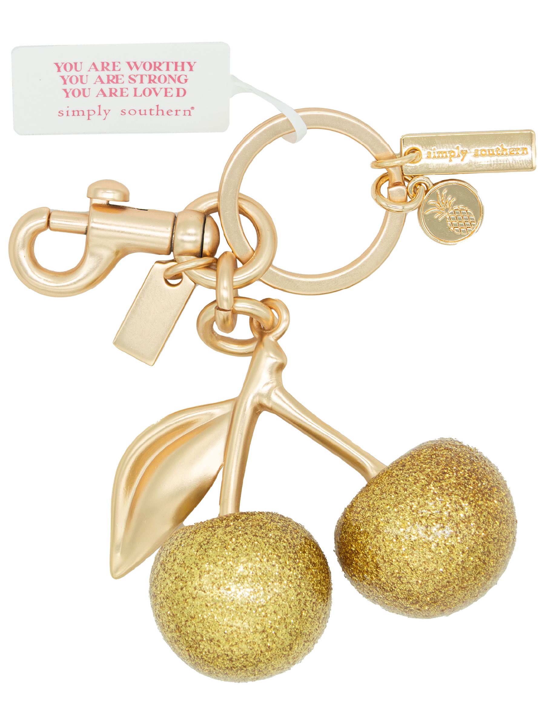 0225-BAG-CHARM-CUTE-RED - Simply Southern