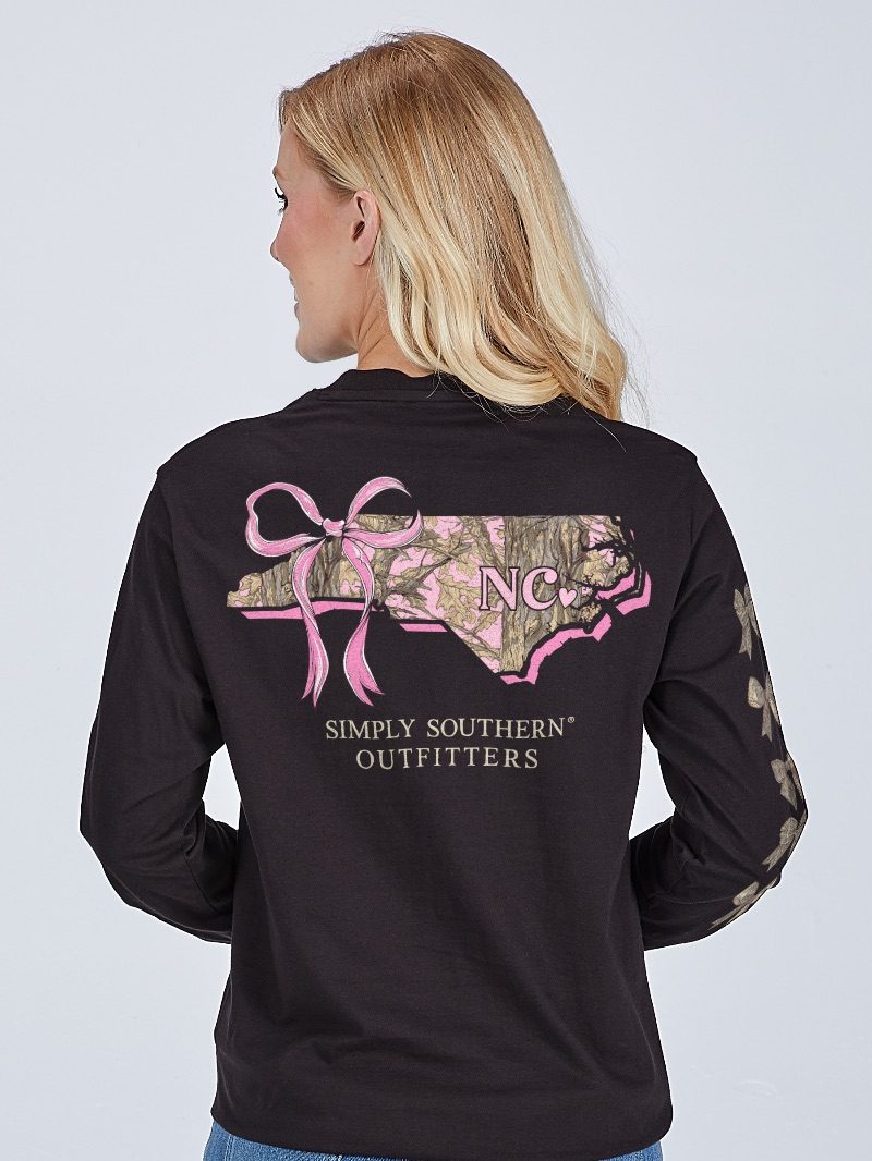 YTH-LS-STATE-NC-BLK - Simply Southern