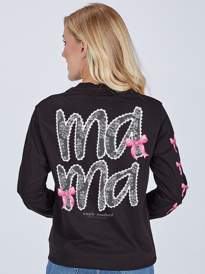 CREW-MAMA-BLACK - Simply Southern