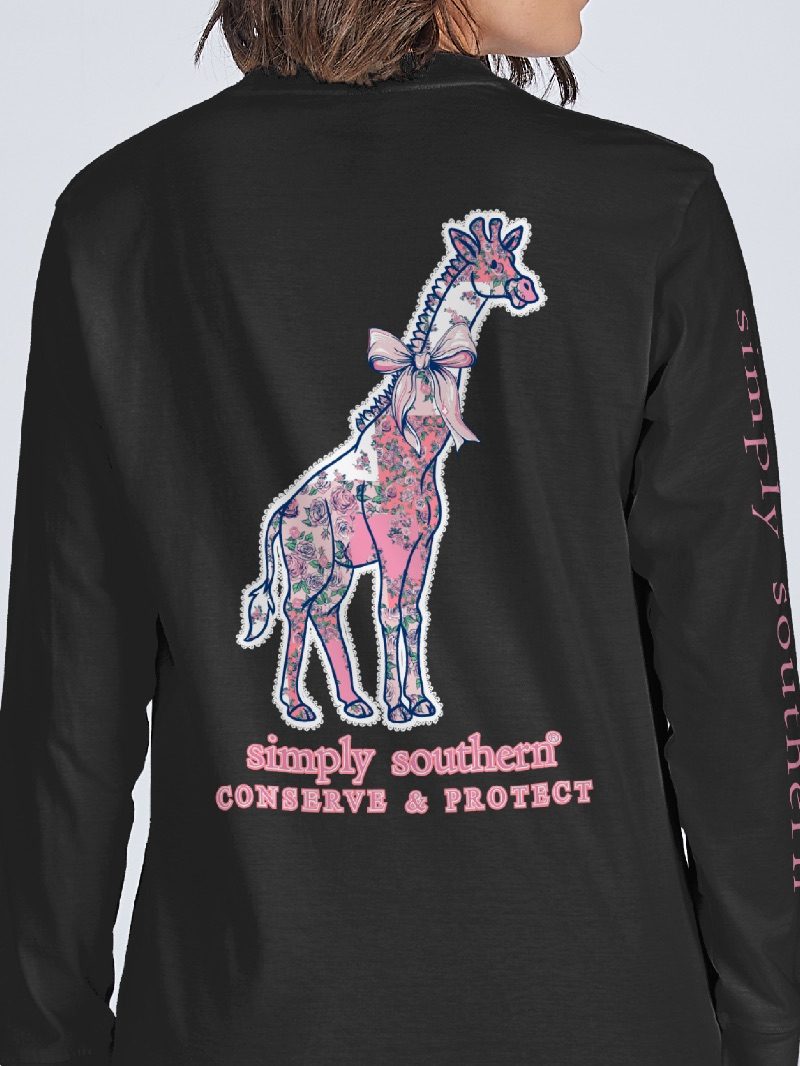 LS-TRACKGF1-FLR-BLK - Simply Southern
