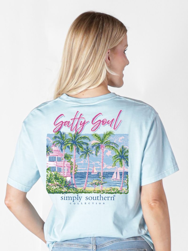 SALSATION サルセーション Short Sleeves Top XS SS-SALTYSOUL-ICE - Simply Southern