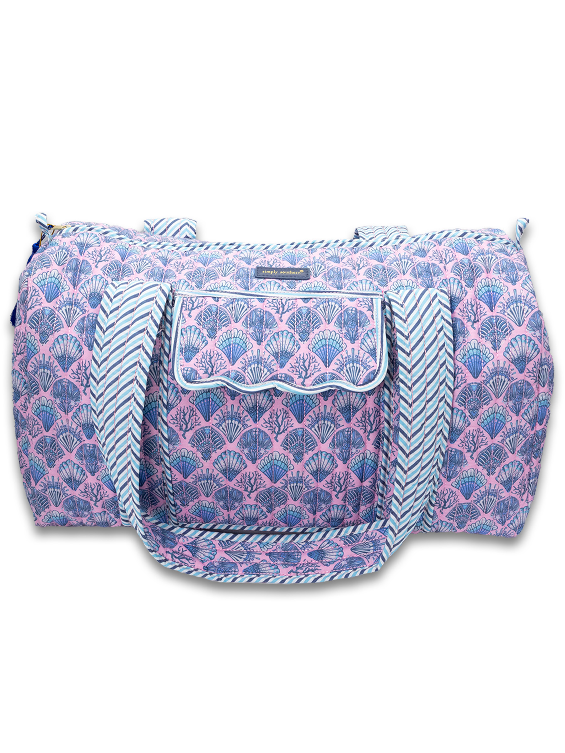 【s ページ】Quilted Carry on Tote 0126-BAG-QLTD-TOTE-SCLPSHL - Simply Southern