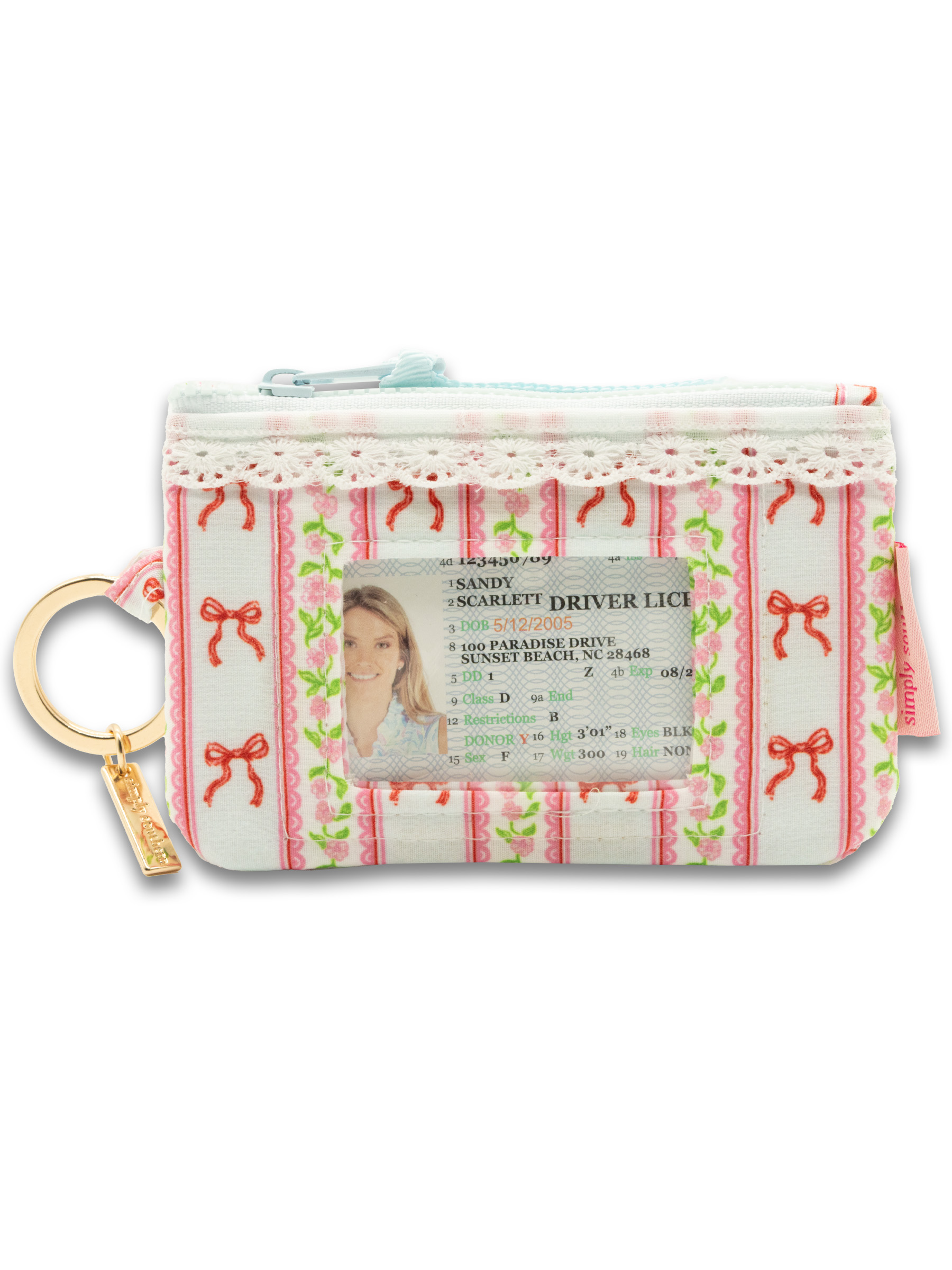 0126-BAG-IDWLT-LACE-BLKBOW - Simply Southern