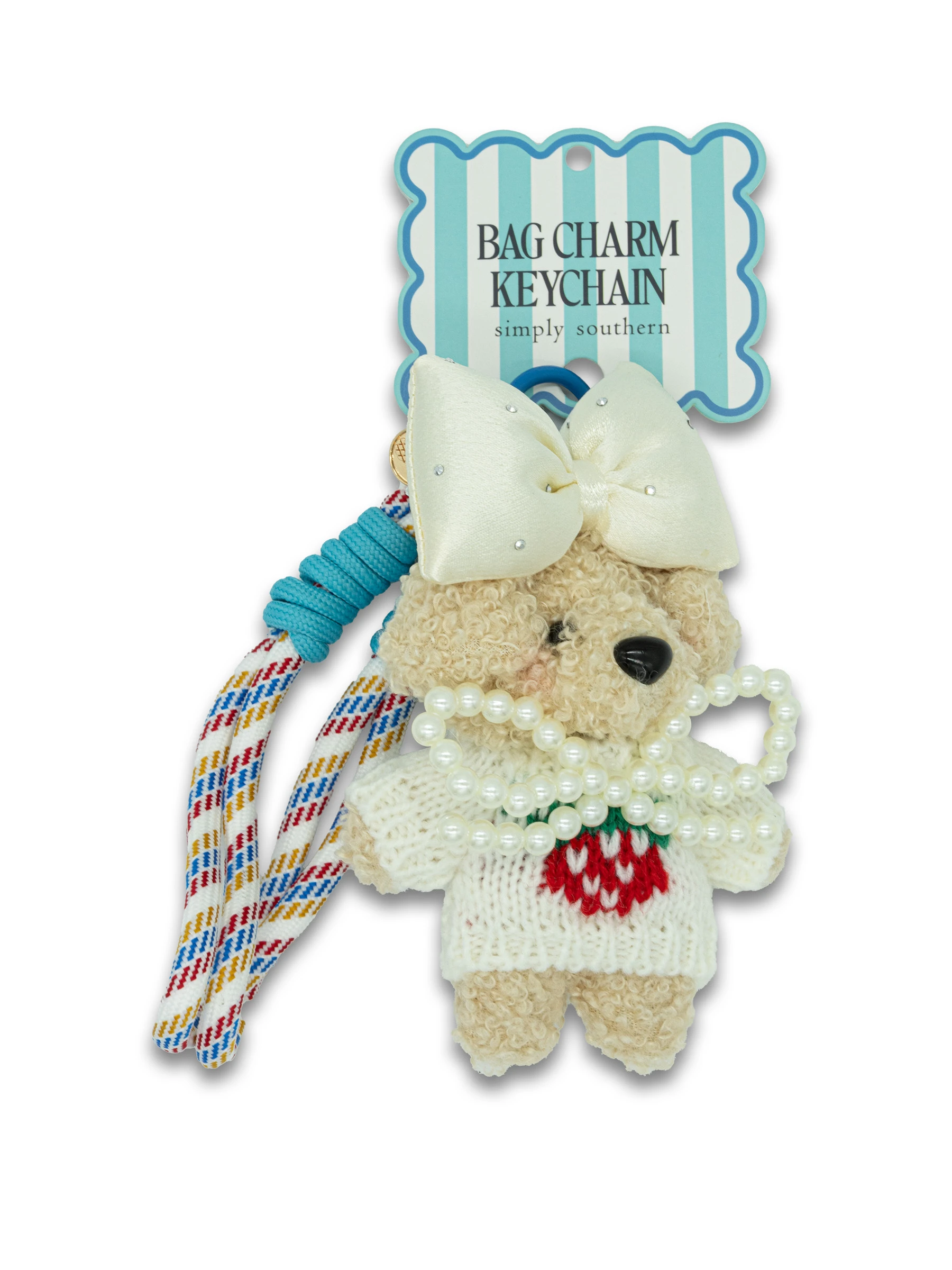 0126-BAG-CHARM-PLSH-STRWBRY