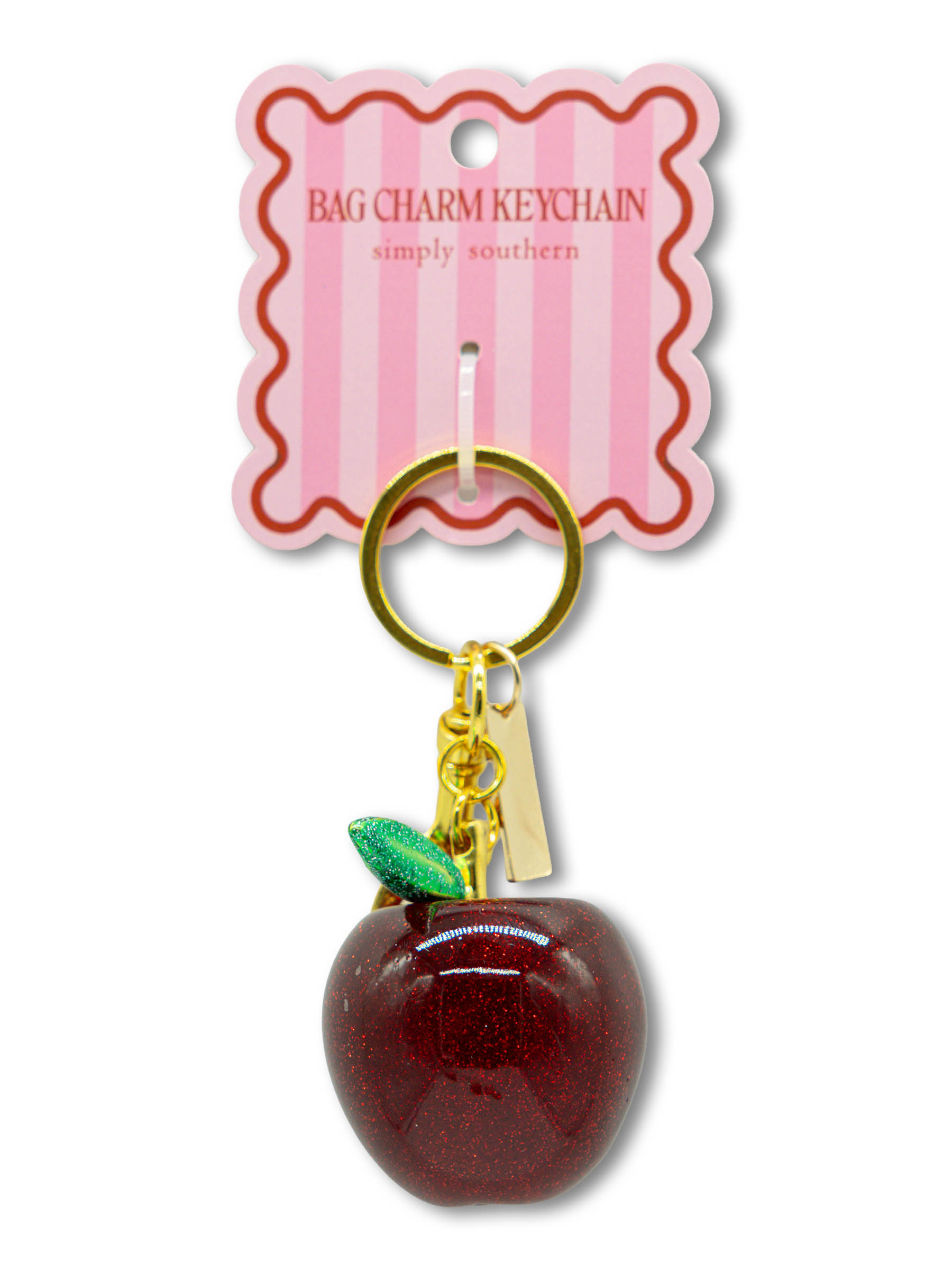 0126-BAG-CHARM-JWL-APLGLTZ - Simply Southern