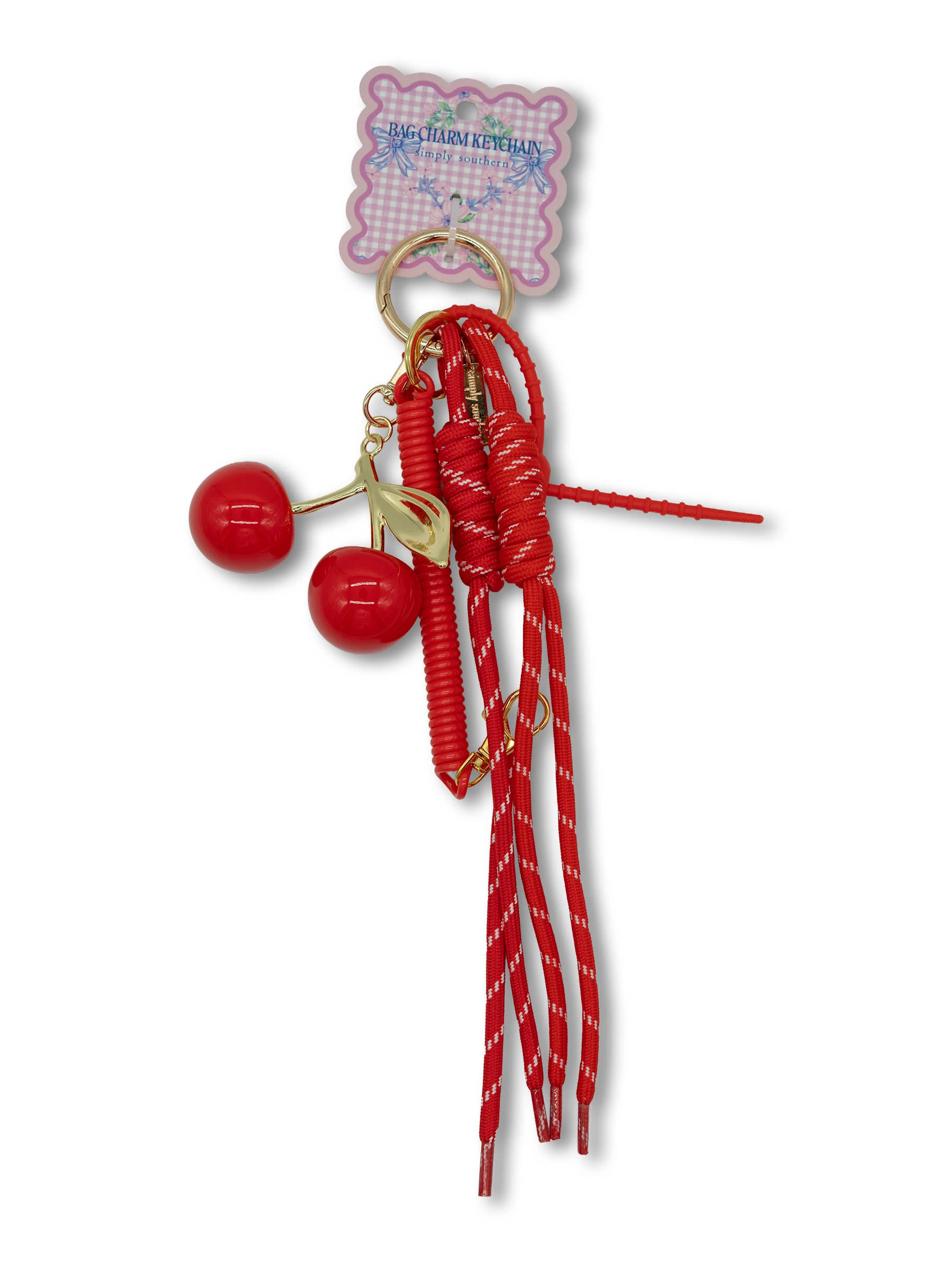 0126-BAG-CHARM-FRUIT-RED