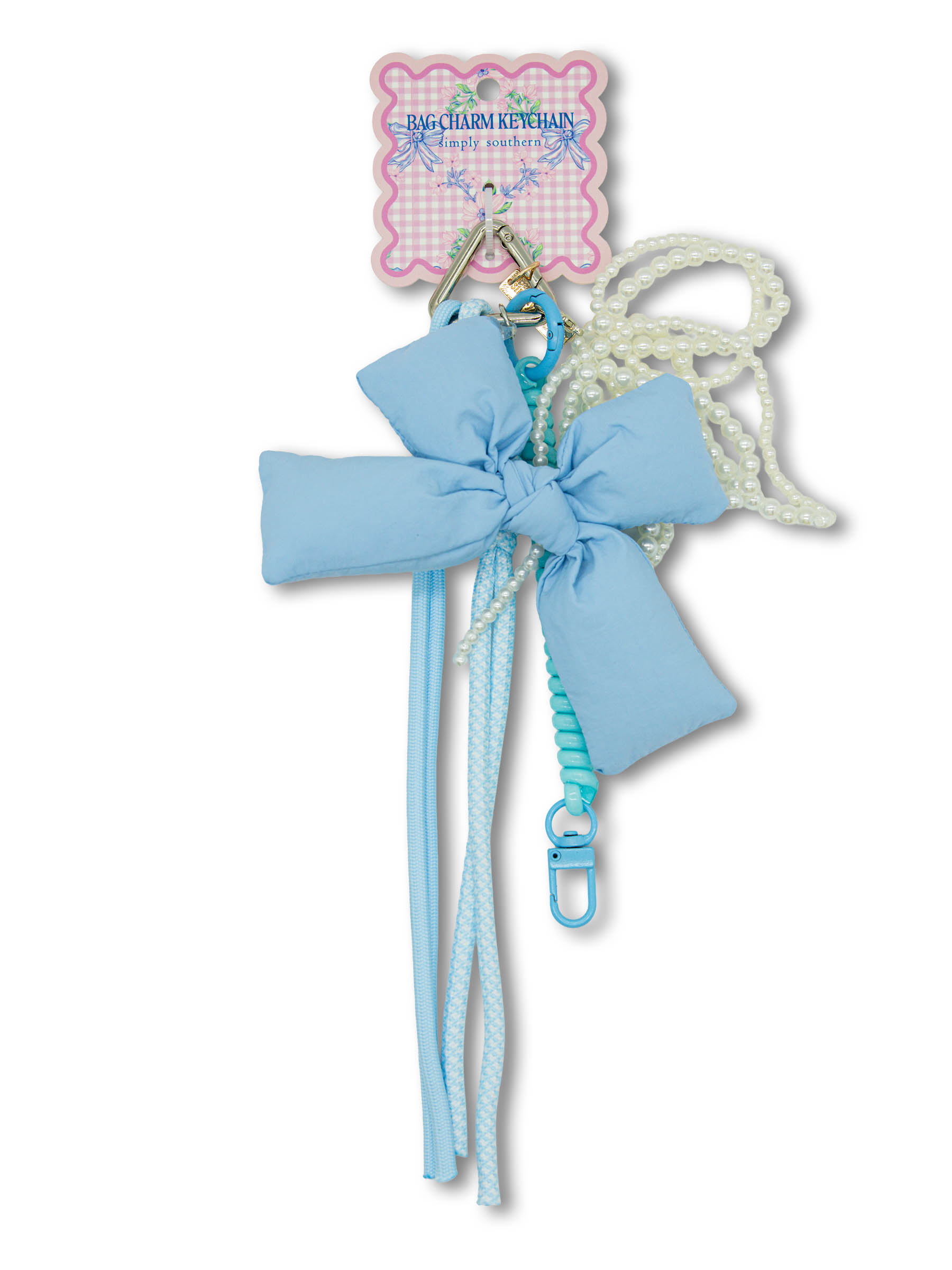 0126-BAG-CHARM-BOWS-BLUE