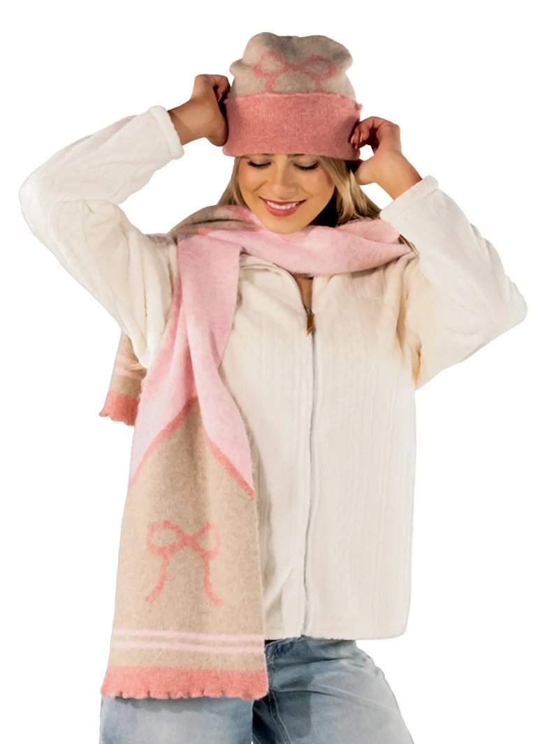 0226-BEANIE-BOW-PNK