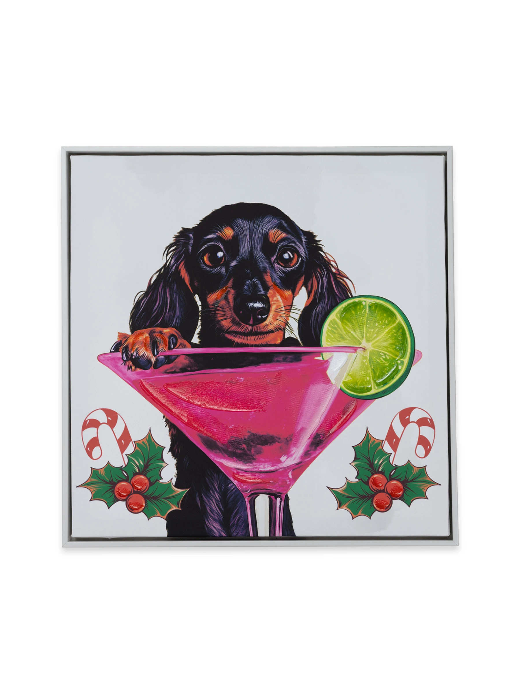 0226-DECOR-CNVS-PAW-DOG 15.5x15.5 inch