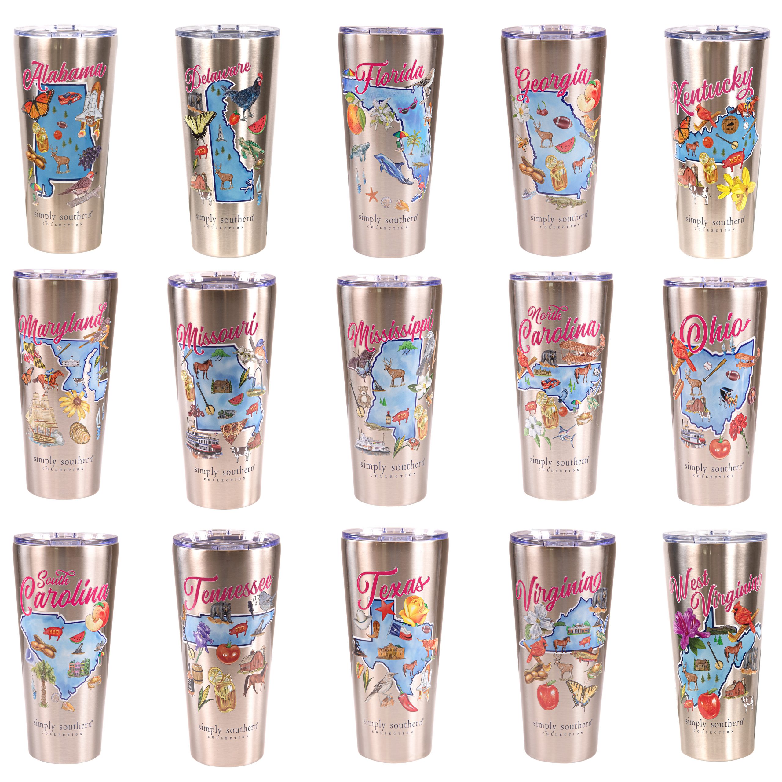 Simply Southern Cheer Up Buttercup Tervis Tumbler 20oz Stainless Steel