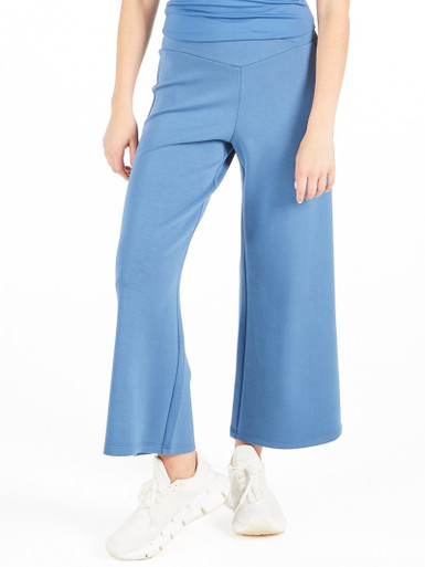 【U LAN】(UNISEX) Kirby Shine Piping Pants Zenergy® French Terry Gauze-Inset Cropped Pants | Chico's