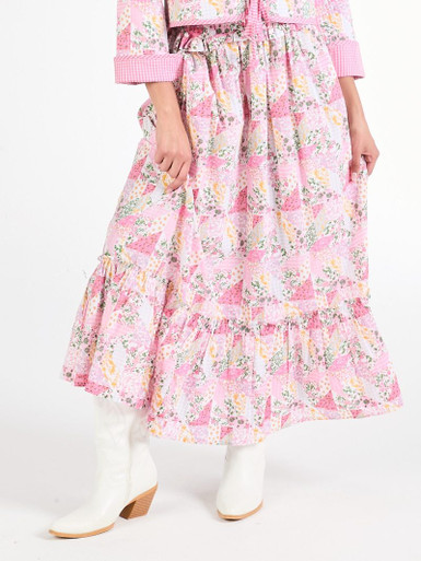 0225-SKIRT-OPHELIA-MLTFLR - Simply Southern