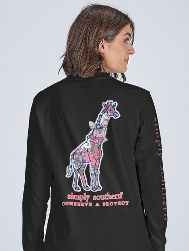 LS-TRACKGF1-FLR-BLK - Simply Southern