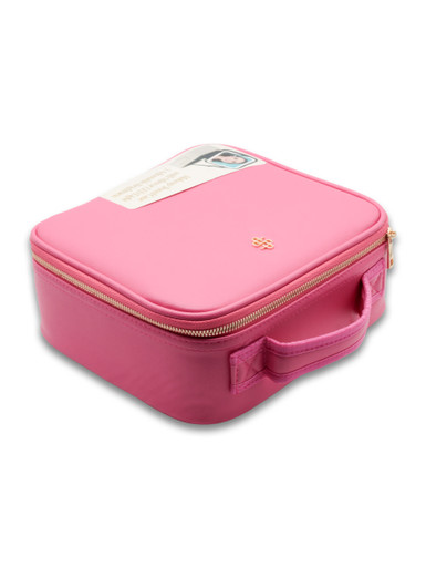 0126-BAG-LTHR-VGN-TRVL-PINK - Simply Southern