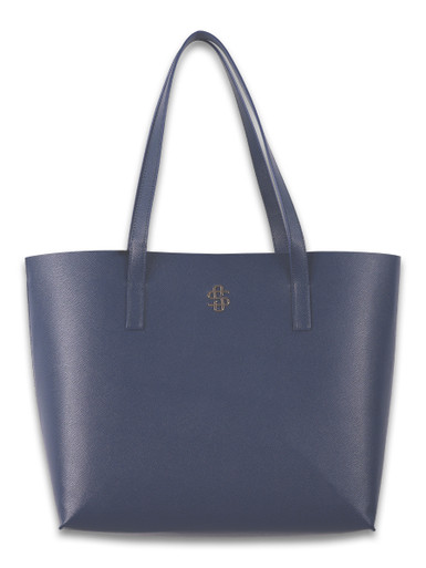 バッグ navy co 0126-BAG-LTHR-VGN-TOTE-NAVY - Simply Southern