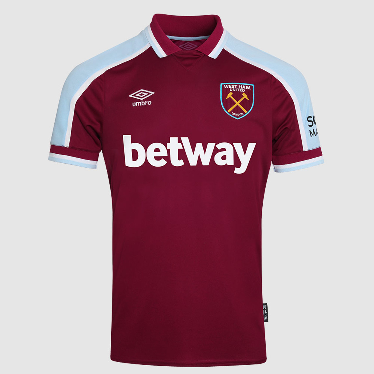 Harde wind Allerlei soorten Verschillende goederen WEST HAM 21/22 ADULTS HOME SHIRT