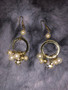 Gold Pearl and Rhinestone Earrings