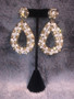 Gold and Pearl Teardrop Earrings