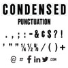 Gemini Sign Letters - Condensed Font Punctuation Set