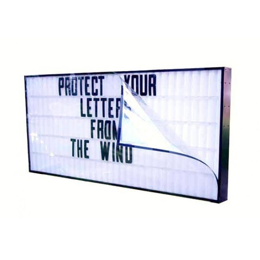 Wind Protector / Letter Guard for 40” x 96” Changeable Letter Signs Wind Protector / Letter Guard for 40” x 96” Changeable Letter Signs