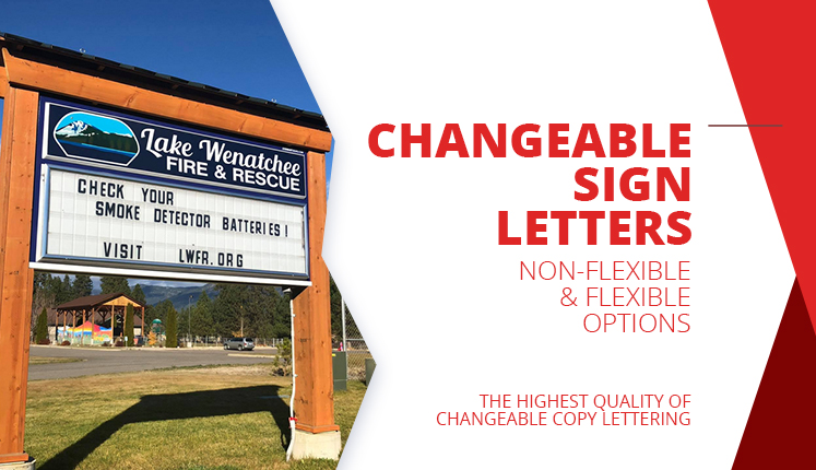 changeable sign letters
